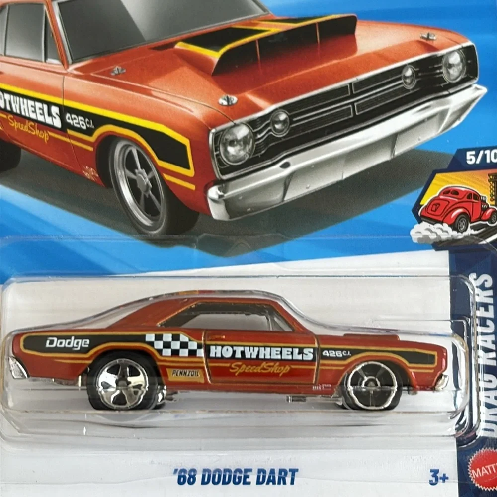 68 Dodge Dart 1968 Orange Muscle Race Car Hot Wheels Hotwheels Racing New 2026